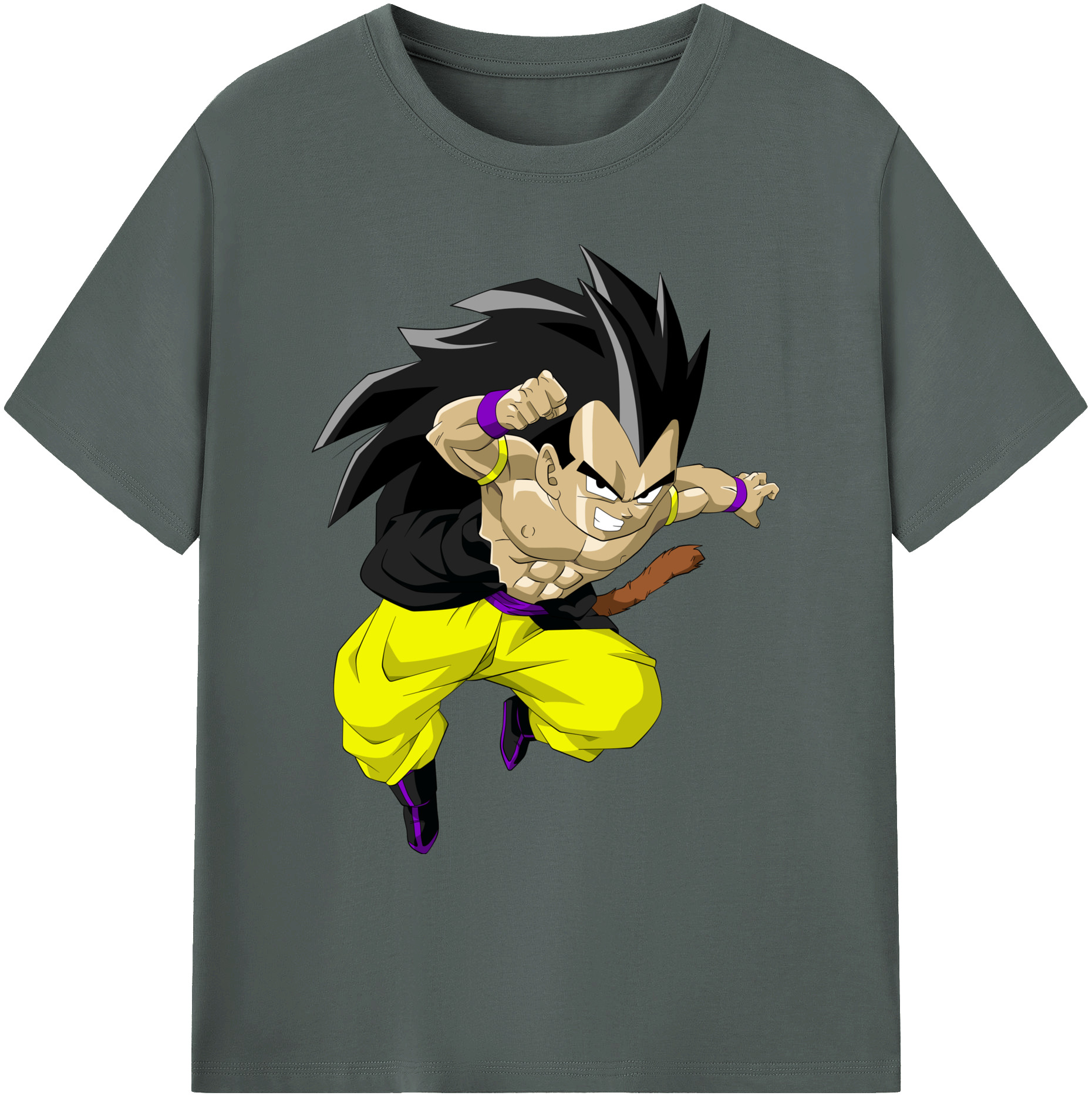 （画像用） ドラゴンボール ベジータ四世（Bejīta Yonsei）DRAGON BALL Vegeta IV 綿100％ メンズ半袖Tシャツ｜肌触りやわらか＆通気性